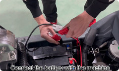 Walk Behind 9+9″Brush Floor Cleaning Machine Portable Upgrade Scrubber EM-255 BL