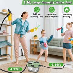 Gribouillage Handheld Steam Cleaner For Home 2500W High Temperature Pressurized