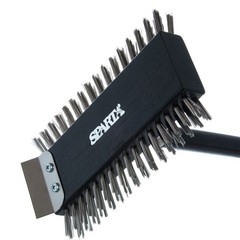 Carlisle 4029000 Sparta Broiler Master Grill Brush & Scraper w/ 30.5″ Handle New