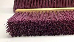 Carlisle 4520201 Broom Head Flo-Pac 24″ Hardwood Maroon Poly Bristles(Pack of 2)