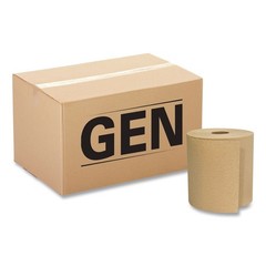 GEN 1825 800 ft. 1 Ply Hardwound Towels – Brown (6/Carton) New