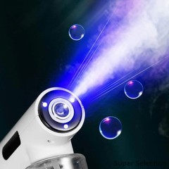 Portable Electric Spray Gun With Blue Light Rechargeable Fine Mist For Home