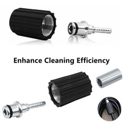 High Pressure Washer Hose Repair Kit, Washers 15 inches, Silver Black