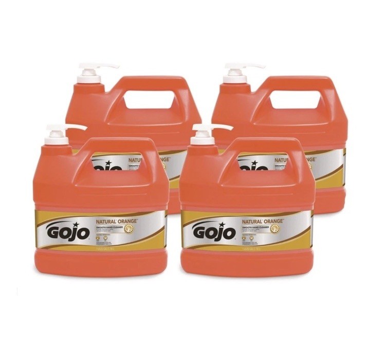 GOJO 94504 Natural Orange 1 gal. Smooth Hand Cleaner – Citrus (4/CT) New