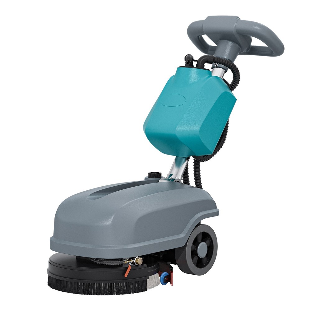 15″ Walk-behind Floor Scrubber Machine 24000 Sqft/h 6-gal Tank 23″ Suction