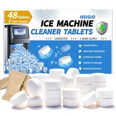 48 Pack Ice Machine Cleaner Tablets Nickel Safe Ice Maker Cleaning