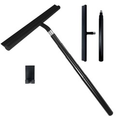 Steel Shower Squeegee With Hook Adjustable Telescopic Window Wiper For Bathroom