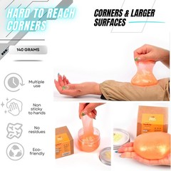 Car Cleaning Gel Kit for Car Interior, High End Orange Scented C Color: Orange