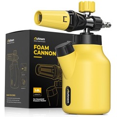 AUTOWN Foam Cannon for Pressure Washer, Car Wash Sprayer with Yellow
