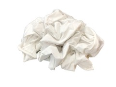 New White Knit T-Shirt Rags – Cleaning Wiping Cloth – 25 LB Box