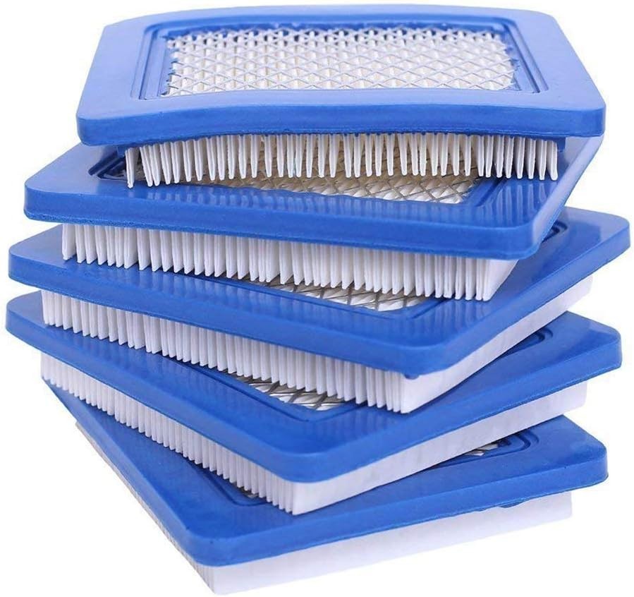5 Pack 491588S Air Filter Compatible W/ 491588 4915885 Flat OEM Air Cleaner