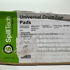 Spill Tech Absorbent Universal 55 Gallon Drum Top Pads 22″ Case of 25 GTOP