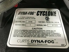 Curtis Dyna-Fog Cyclone ULV Model 2730 Electric Cold Fogger