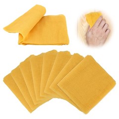8 Pack Tack Cloths, Rags for Woodworking, 17.7 x 35.4 in Tac Yellow