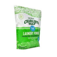 Charlie’s Soap Laundry Powder Detergent (150 64 Ounce (Pack of 1), WHITE