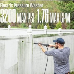 Westinghouse Power Washer 3200 MAX PS 1.76 MAX APA. Five different nozzles