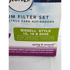 2 – Febreze Vacuum Filter Set Bissell 10 16 6046 Spring Renewal Odor Eliminating