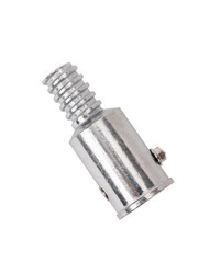 EESC2Y (2-Pack) 1″ Threaded Tips Replacement for Extension Poles 1 in, sliver
