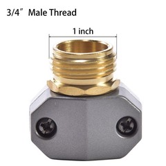 Sanpaint Zinc and Brass Male Clamp Coupling,Fits Coupling(1 Pack),