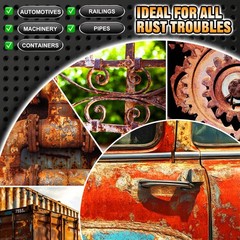 Rust Converter Paint 36oz – 2 in 1 Metal Primer & Rust Inhibitor for Automotive