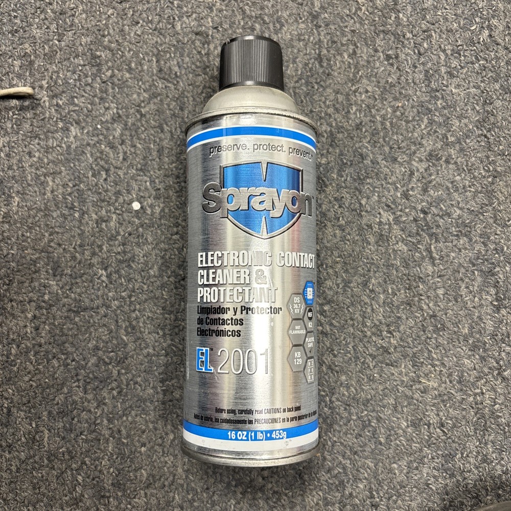 Sprayon EL 2001, Electronic Contact Cleaner & Protectant, 16oz Aerosol