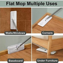 JOYMOOP Mop and Bucket Set for Home Commercial 50 inch, White Standard243