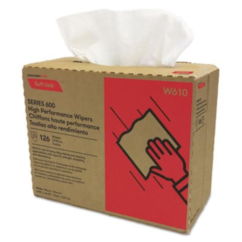 Cascades W610 Tuff-job Wipers 9.75×16.75 126/box