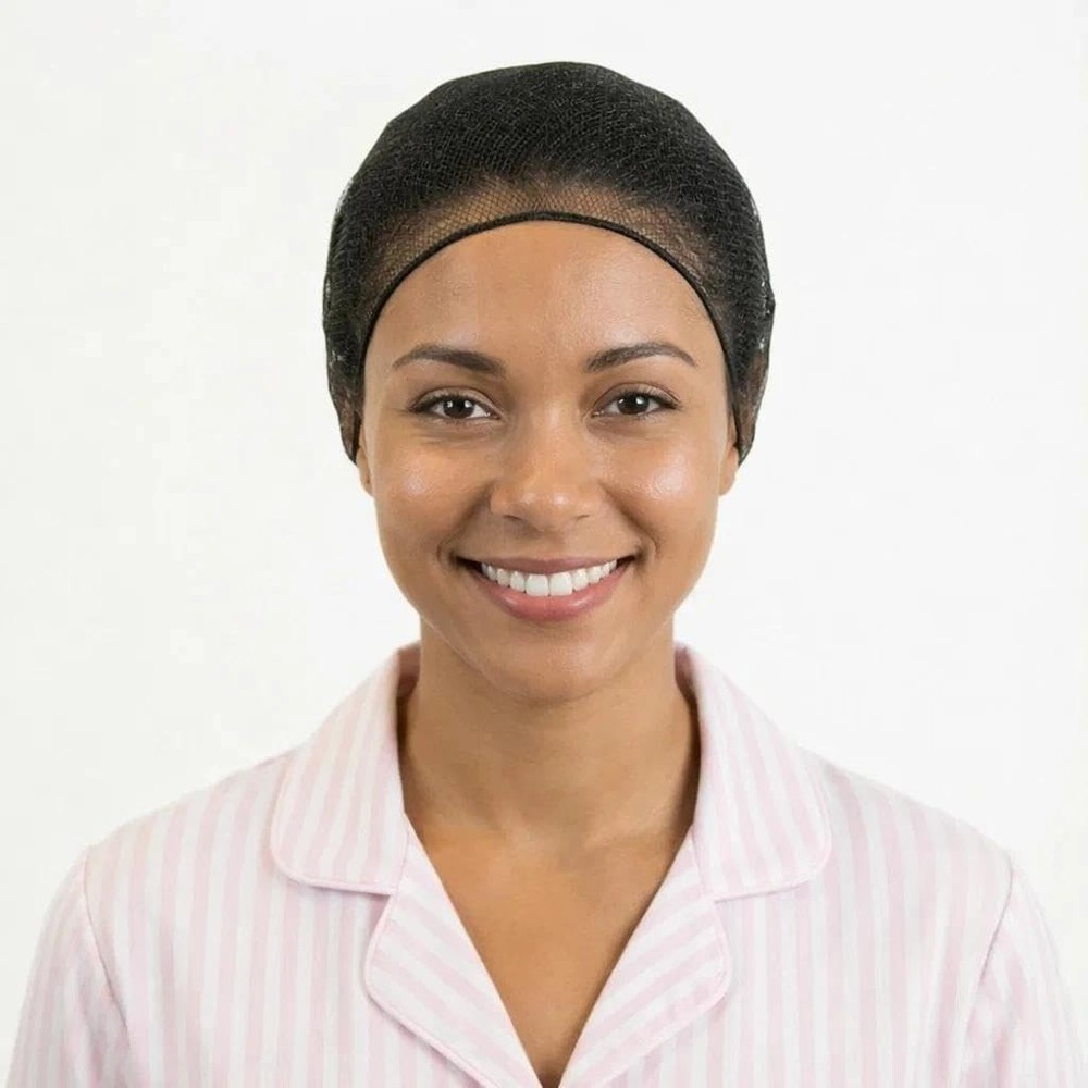 Smilco 50 Pack Disposable Hair Nets 24″, Black 1 Count (Pack of 50),