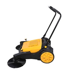 41″ Hand Push Sweeper Pavement Street Sweeping Tool Walk-behind Outdoor Cleaner