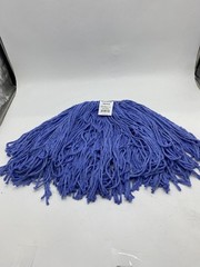 BOARDWALK 2024B MOP HEAD, STANDARD HEAD, COTTON/SYNTHETIC FIBER, CUT-END – BLUE