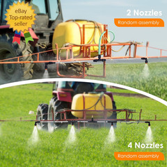 Metal 4-Nozzle Poly Boom Wand – Easy-To-Assemble Sprayer Boom