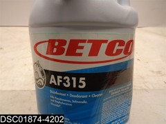 QTY=4Gal (4 X 1Gal) Betco AF315 Disinfectant 315 Cleaner 700427315045