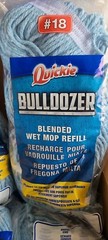 Quickie Bulldozer Blue Blended Cotton #18 Wet Mop Refills
