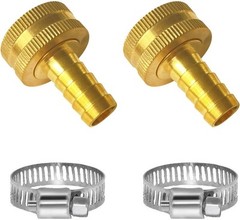 YOUHO Garden Hose 1/2 4PCS Female thread, 3/4GHT(F) to Barb