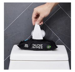 Dude Flushable Wipes XL Moisturizing Fragrance Free Multi-Surface 8 Packs