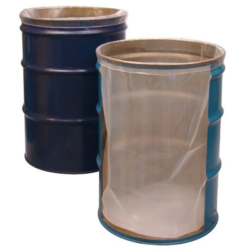 Berry Plastic 1003286 50 Count 55 Gallon 2.7 Mil Clear Trash Garbage Bags Liners