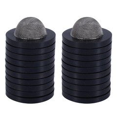 BOXOB 20pcs Garden Hose Screen Filter, Stainless Steel Rubber black, silver