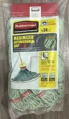Rubbermaid Commercial Maximizer #24 Antimicrobial Mop Refill Light Weight