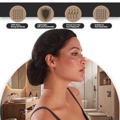 Smilco 50 Pack Disposable Hair Nets 24″, Black 1 Count (Pack of 50),