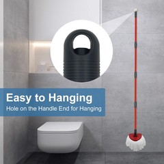 Mop Replace Heads Handle and 1 Sets + 2 White + 1 Base