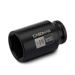 CASOMAN 6-Point 1/2-Inch Drive Deep Impact Socket- 1-5/16 (SAE), CR-MO, 1/2-inch