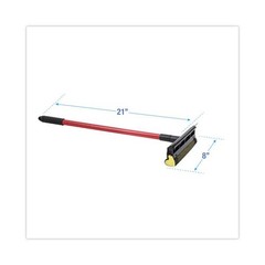 Boardwalk General-Duty Squeegee, 8″ Wide Blade, Black/Red, 21″ Handle, 3/Pack