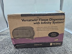 San Jamar R3600TBK VersaTwin Tissue Dispenser Classic Transparent Blk Pearl