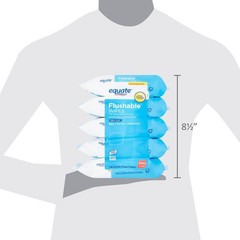 Flushable Wipes Fresh Scent 5 Packs of 48 Wipes 240 Total Wipes