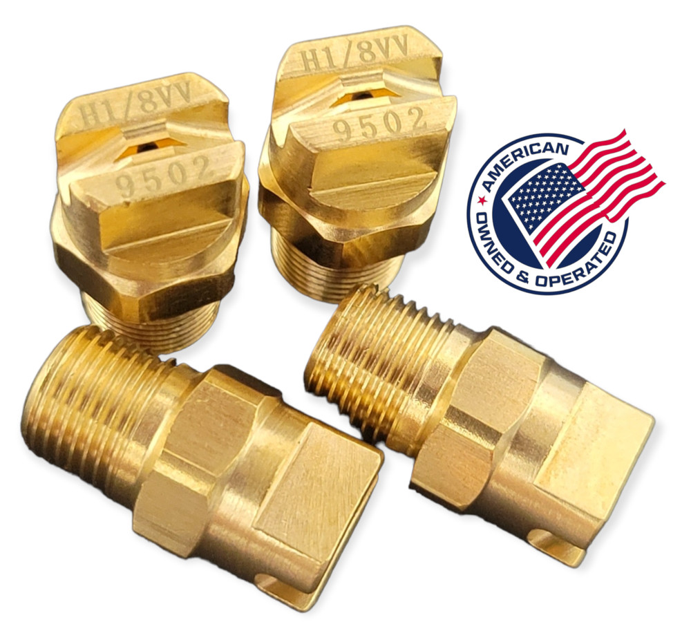 Carpet Cleaning Extractor 9502 Wand Jet Nozzle Brass 1/8″ V-Jet (Set of 4)