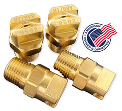 Carpet Cleaning Extractor 9502 Wand Jet Nozzle Brass 1/8″ V-Jet (Set of 4)