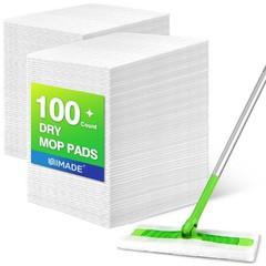 UNIMADE Dry Sweeping Cloths, 100 Count Mop Refill Compatible 100 Count, White