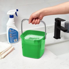 Irenare 8 Pcs Sanitizing Bucket 3 Quart Cleaning Pail Small Multicolor