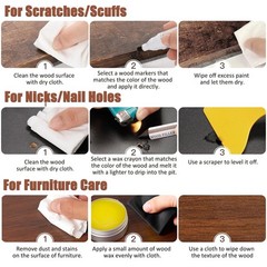 SEISSO Furniture Repair Kit, 18 Colors Touch Up Markers and 18+18, 18