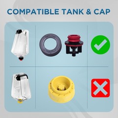 Replacement Clean Tank With Cap for Bissell TurboClean PowerBrush Pet Carpet …